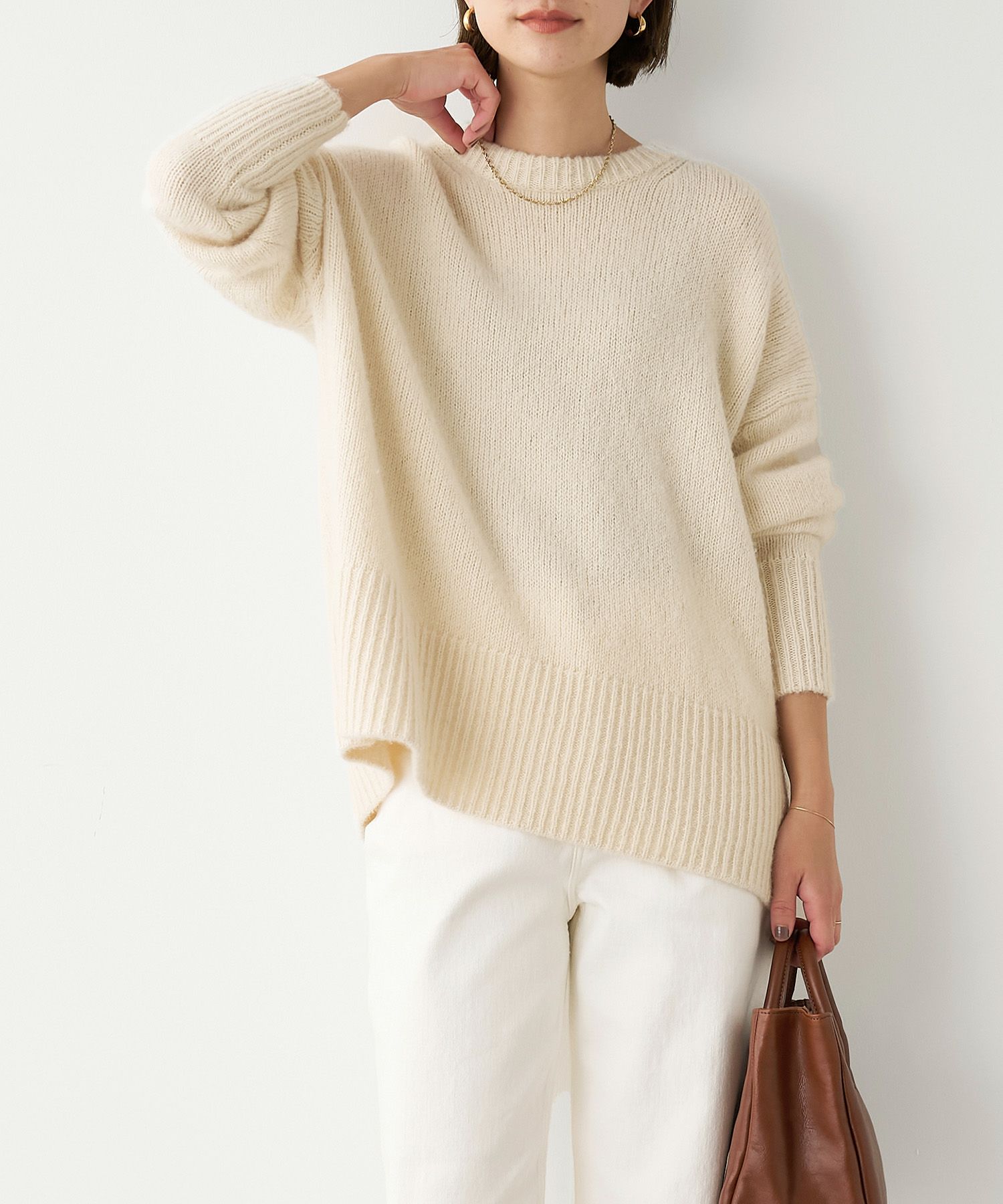 ワイドクルーネックプルオーバー/0124408303 | MICA&DEAL ONLINE STORE 