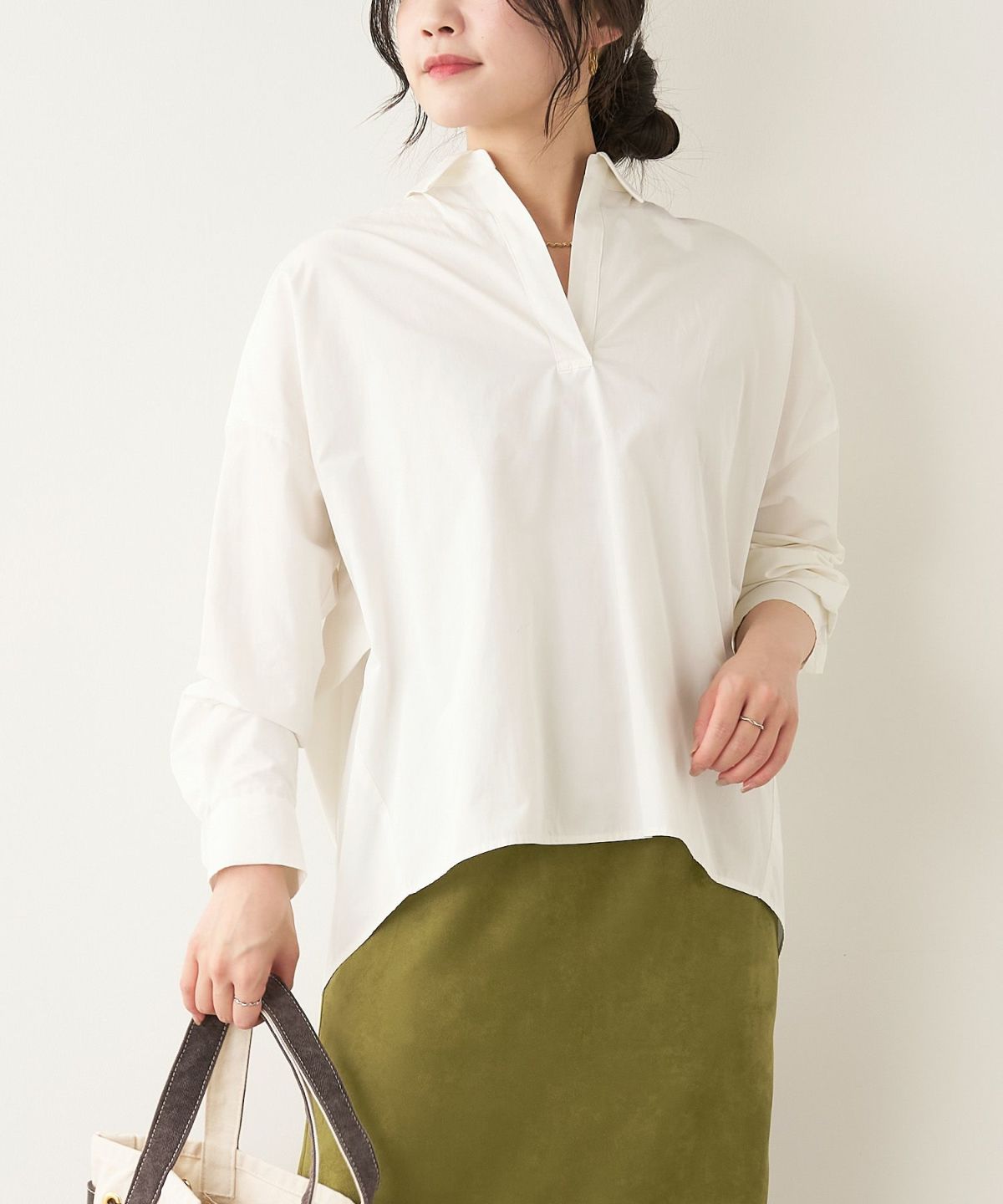 50%off]バックタックスキッパーブラウス/0124401304 | MICA&DEAL