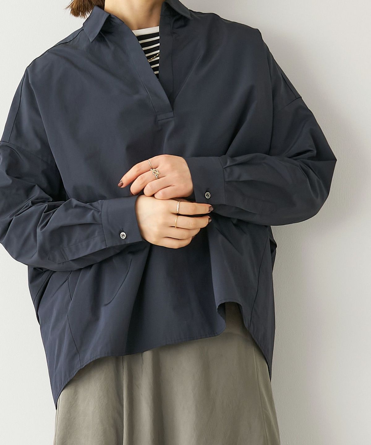 50%off]バックタックスキッパーブラウス/0124401304 | MICA&DEAL