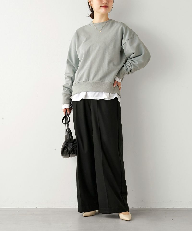 MICA&DEAL スウェット MICA＆DEAL｜ワイドスリーブロゴスウェット | Rakuten Fashion