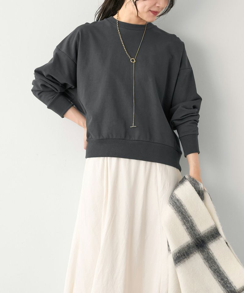 50%off]ルーズスリーブスウェット/0124409300 | MICA&DEAL