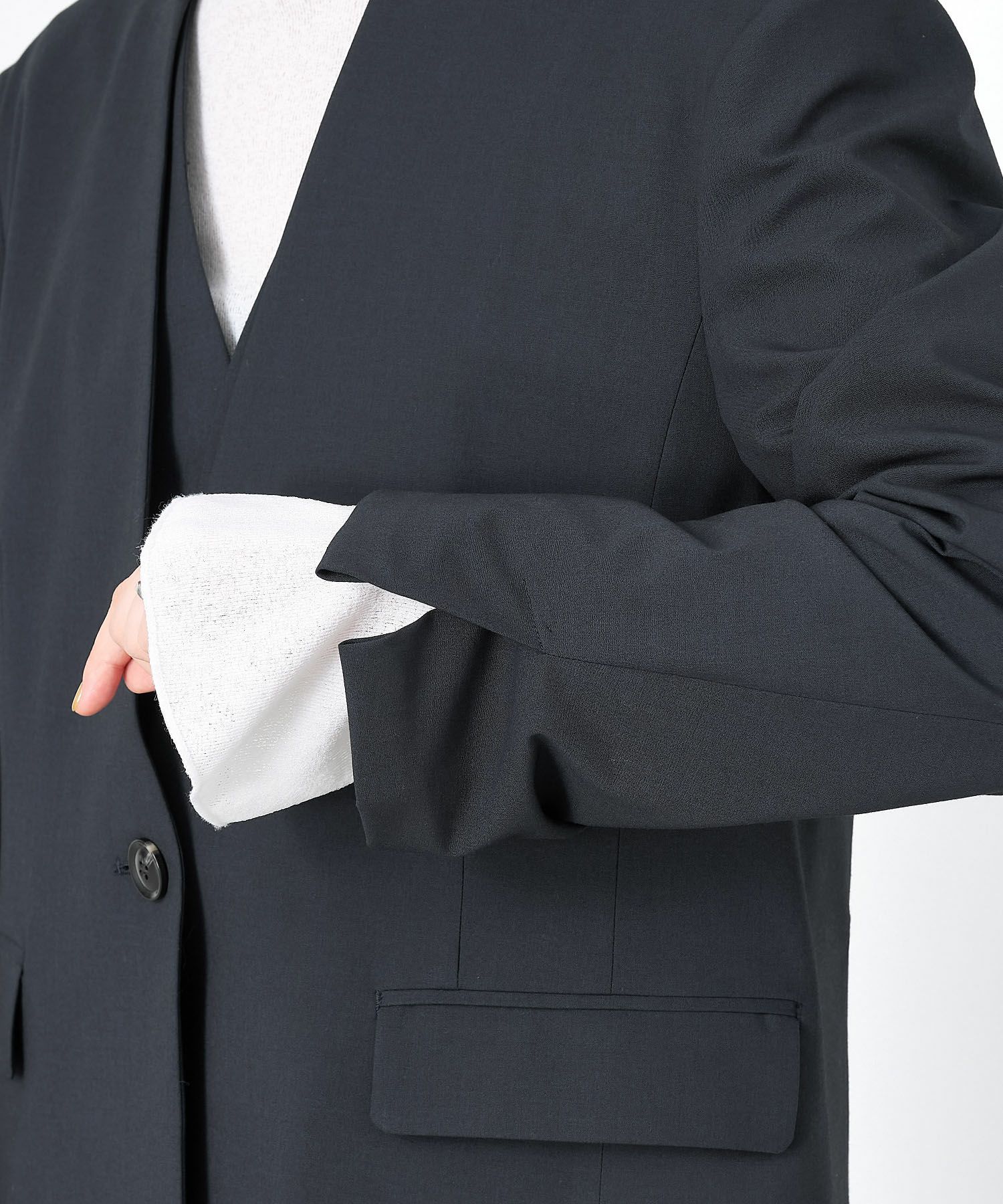 50%off]ノーカラージャケット/0125105013 | MICA&DEAL ONLINE STORE