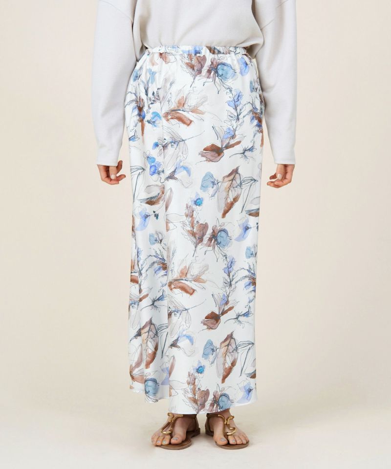 50%off]【marmors】flower print flare skirt/0225102017