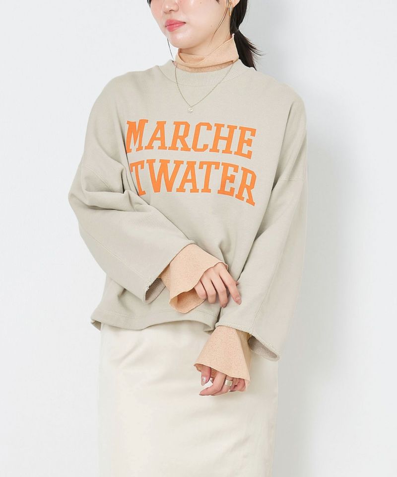 ワイドスリーブロゴスウェット/0125109018 | MICA&DEAL ONLINE STORE