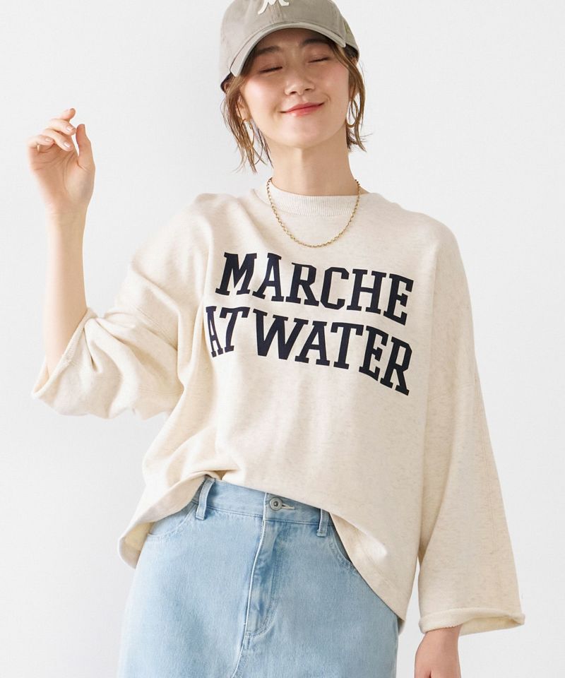 50%off]ワイドスリーブロゴスウェット/0125109018 | MICA&DEAL