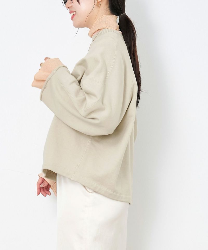 50%off]ワイドスリーブロゴスウェット/0125109018 | MICA&DEAL