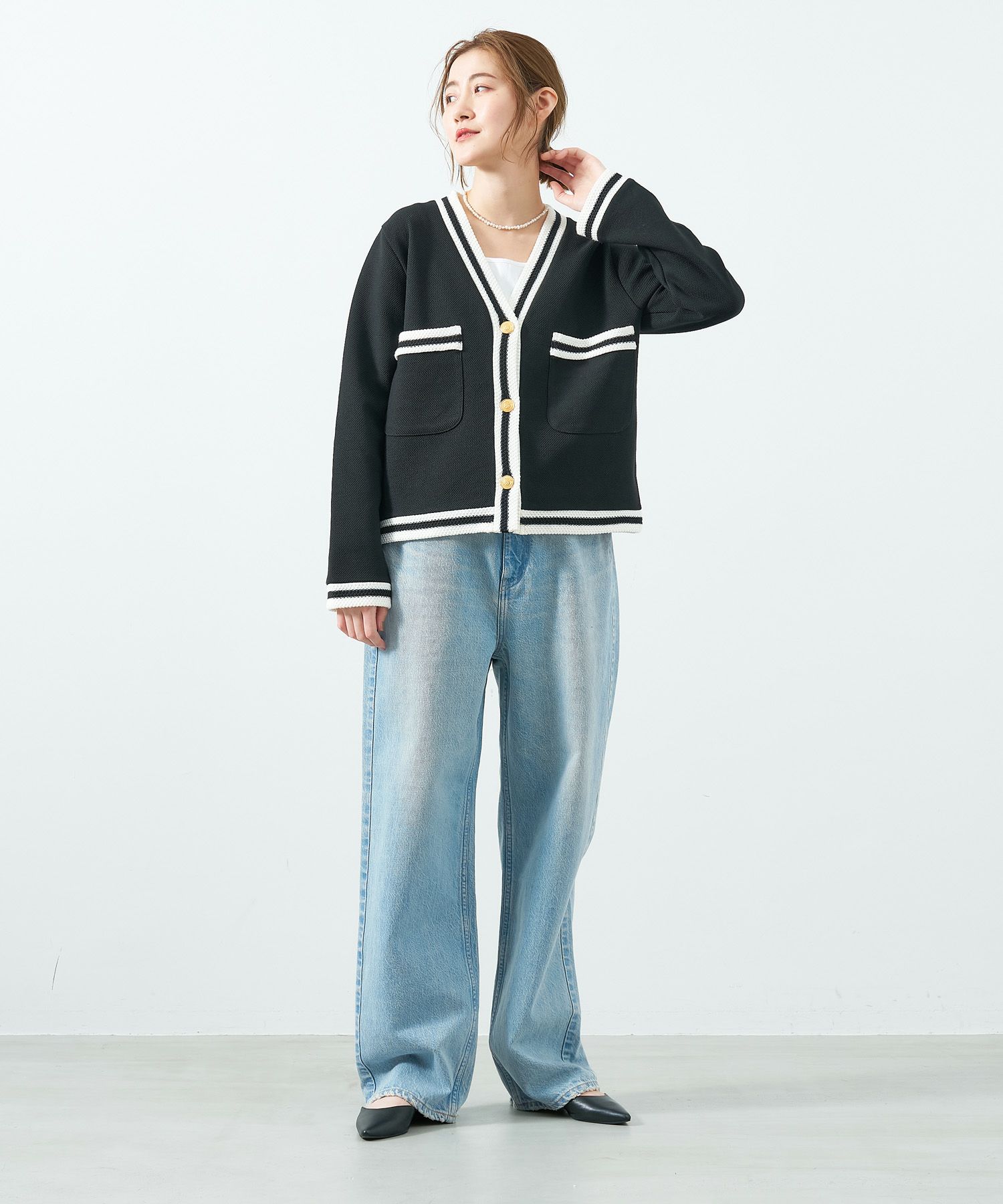 RED CARD TOKYO】Dakota-ビッグストレートデニム/0325103002