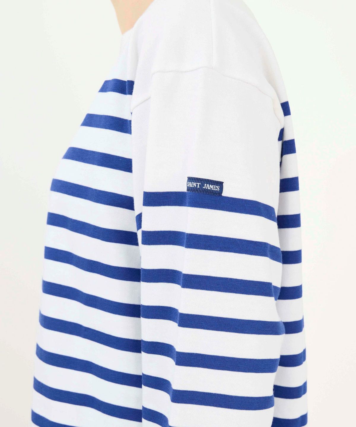 ★フランス製★SAINT JAMES S　ボーダー　Tシャツ　長袖　青　白 SAINT JAMES Saint Jamesセントジェームスのライトベースの