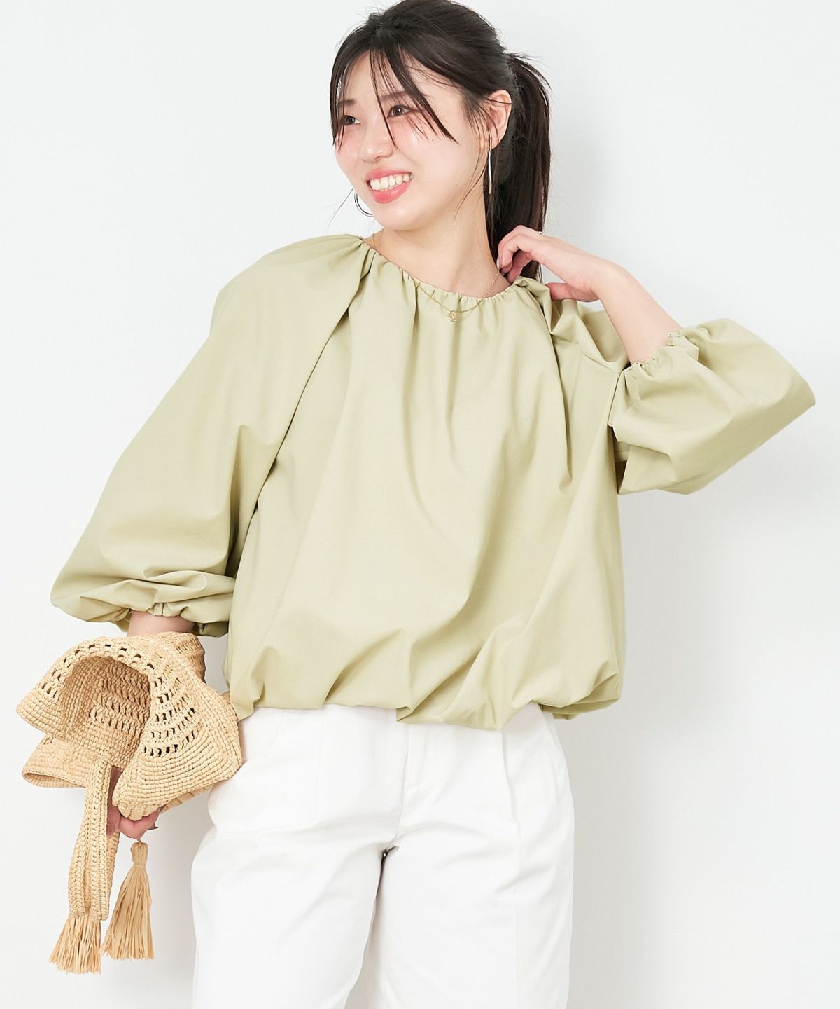 バルーンスリーブブラウス/0125101030 | MICA&DEAL ONLINE STORE