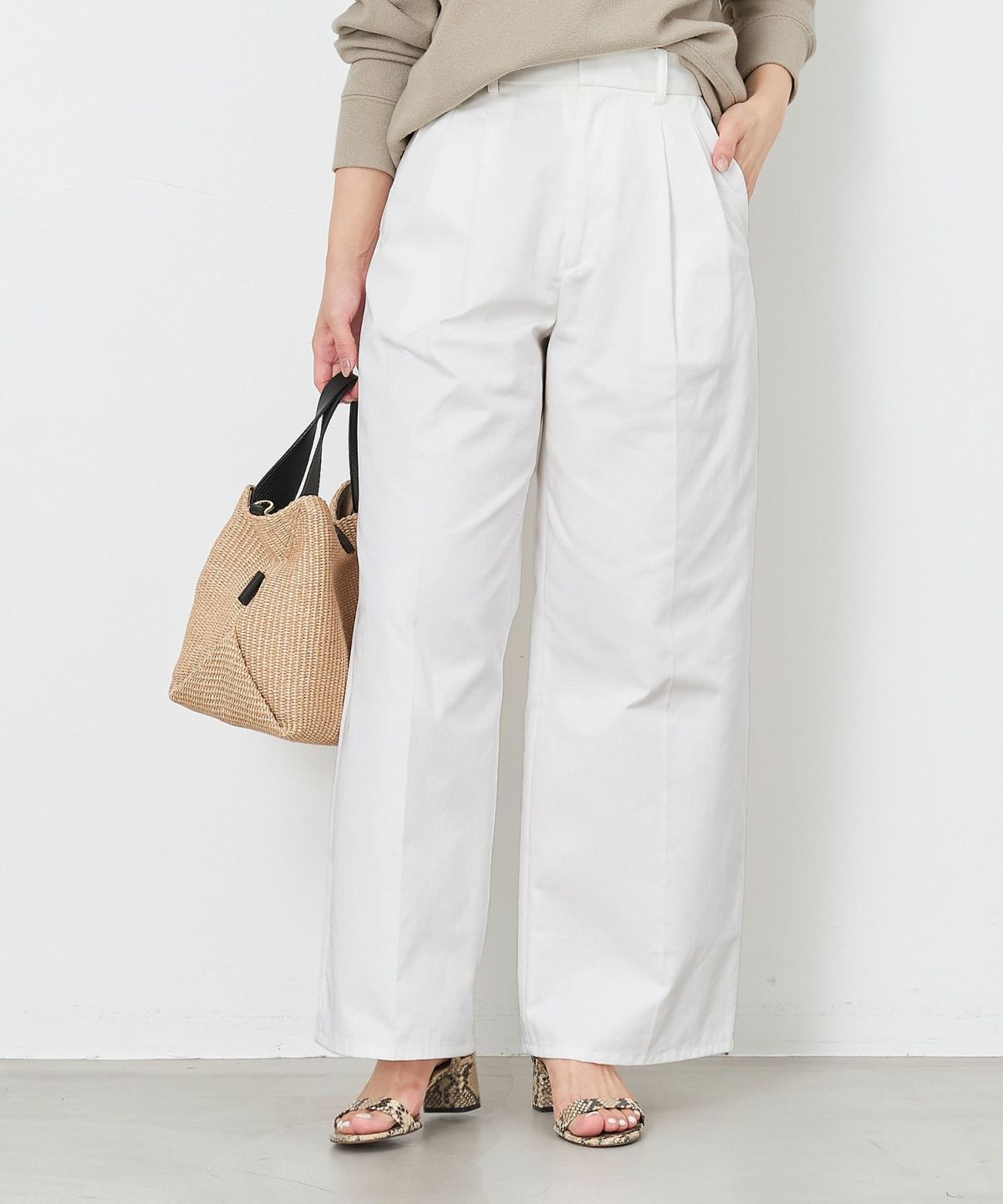 MICA&DEAL サテンパンツ 0125103059 ワイド MICA&DEAL マイカ＆ディール サテンパンツ satin easy pt