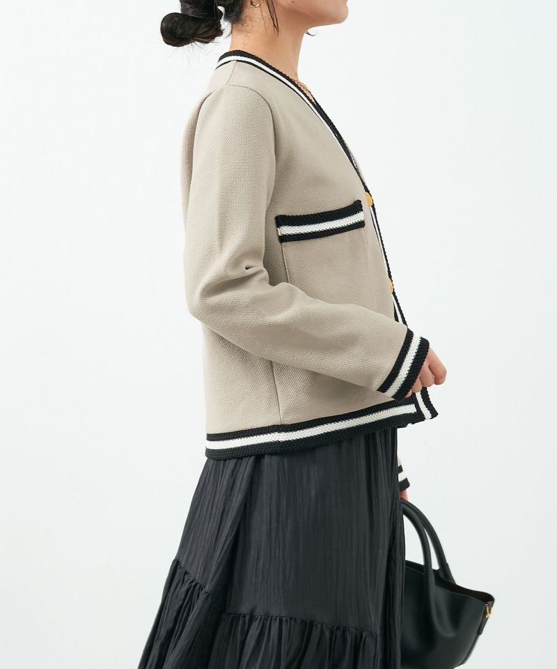 20%off]【ADAWAS】ニットジャケット-LIGHT INLAY JACKET