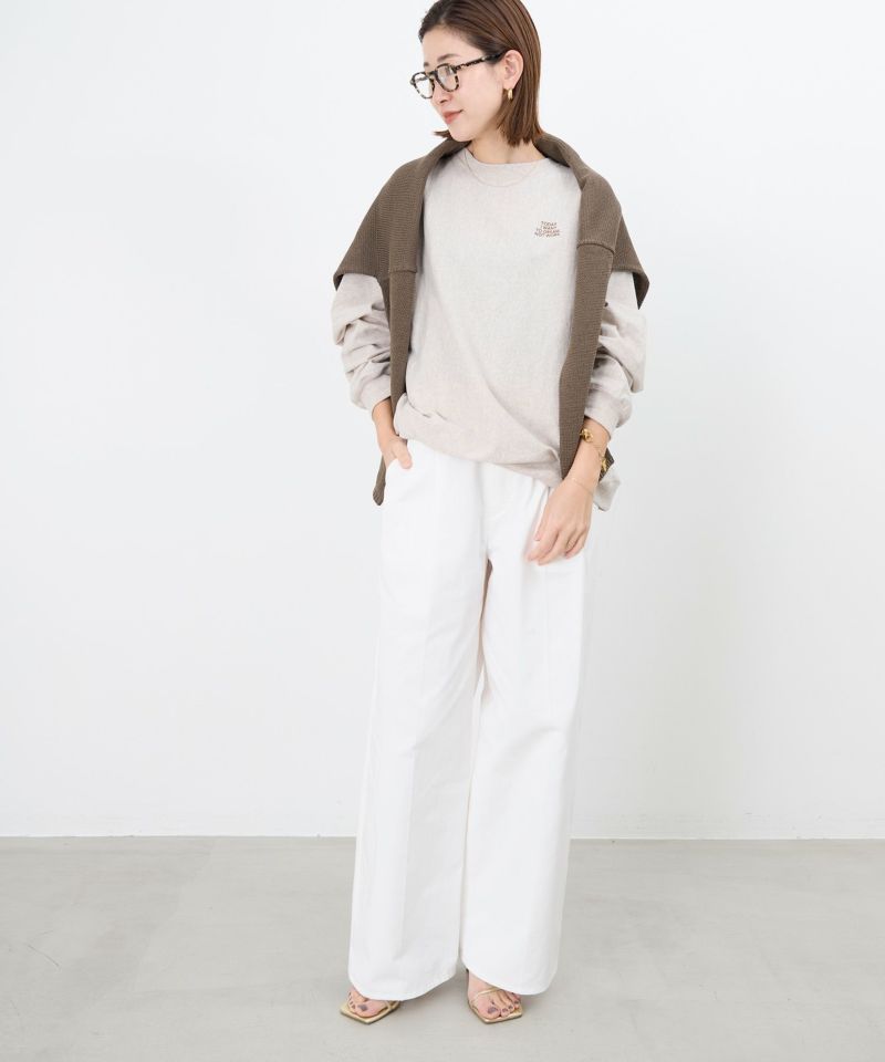 【AMERICANA】別注-ロゴリヴァースウィーブロングT-shirt AMERICANA】別注-ロゴリヴァースウィーブロングT-shirt