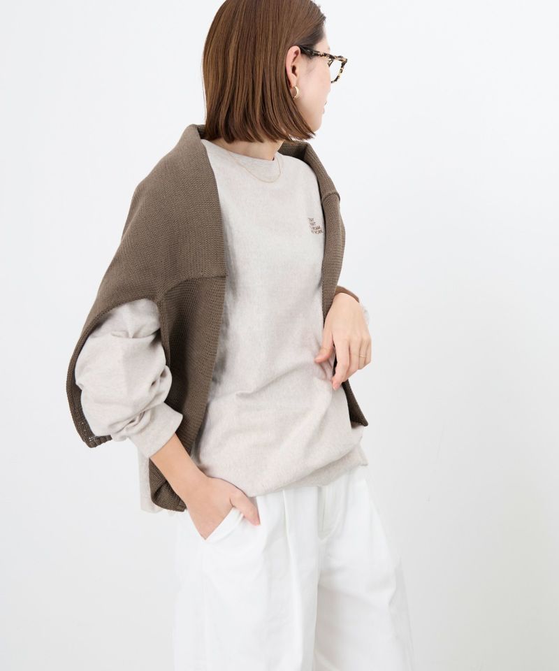 【AMERICANA】別注-ロゴリヴァースウィーブロングT-shirt AMERICANA】別注-ロゴリヴァースウィーブロングT-shirt
