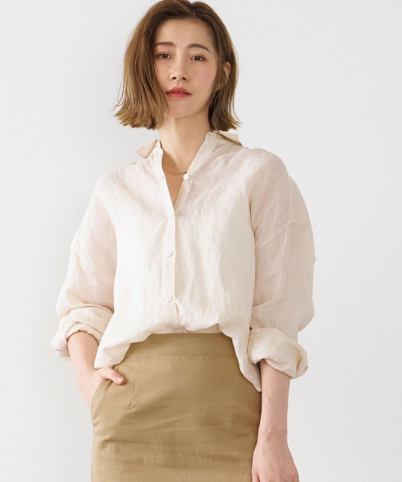 50%off]リネンシャツ/0125101057 | MICA&DEAL ONLINE STORE