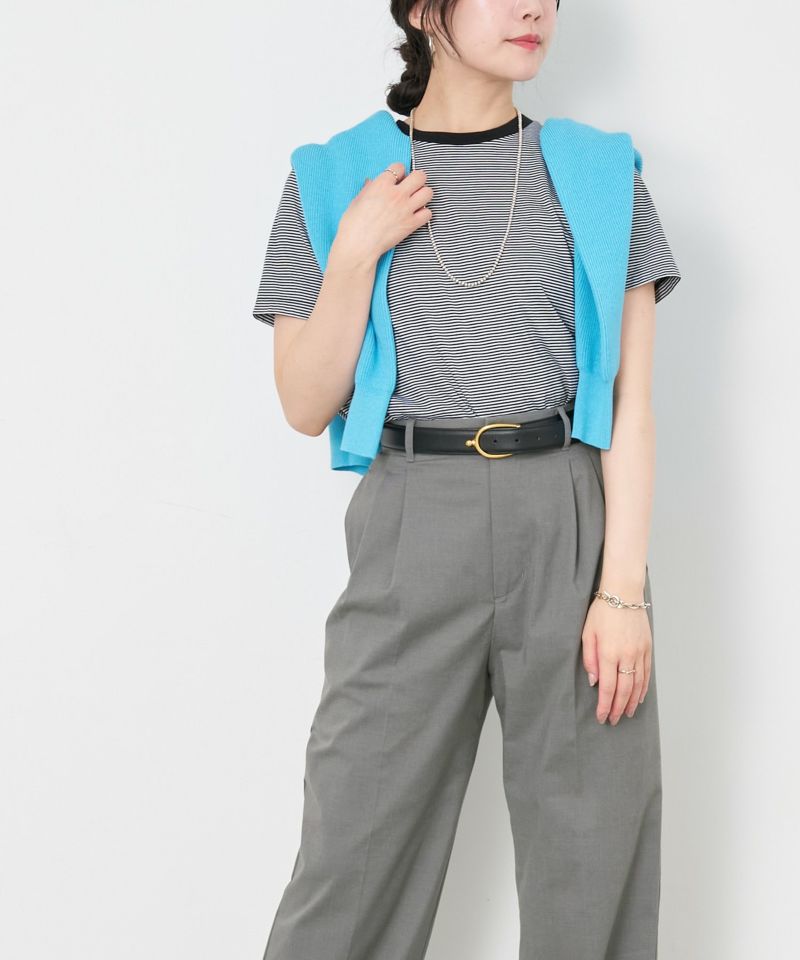 MICA&DEAL マイカアンドディール ボーダーTシャツ 半袖 0125109064 レディース【クリックポスト可】 MICA&DEAL マイカアンドディール ボーダーTシャツ 半袖