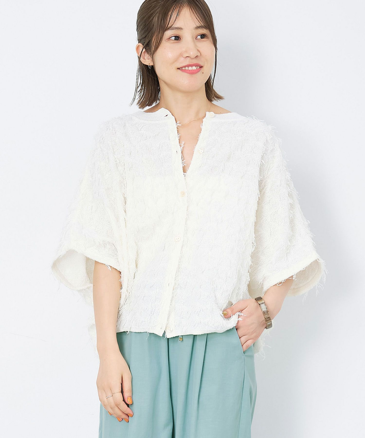 フリンジジャガードボレロ/0125108055 | MICA&DEAL ONLINE STORE