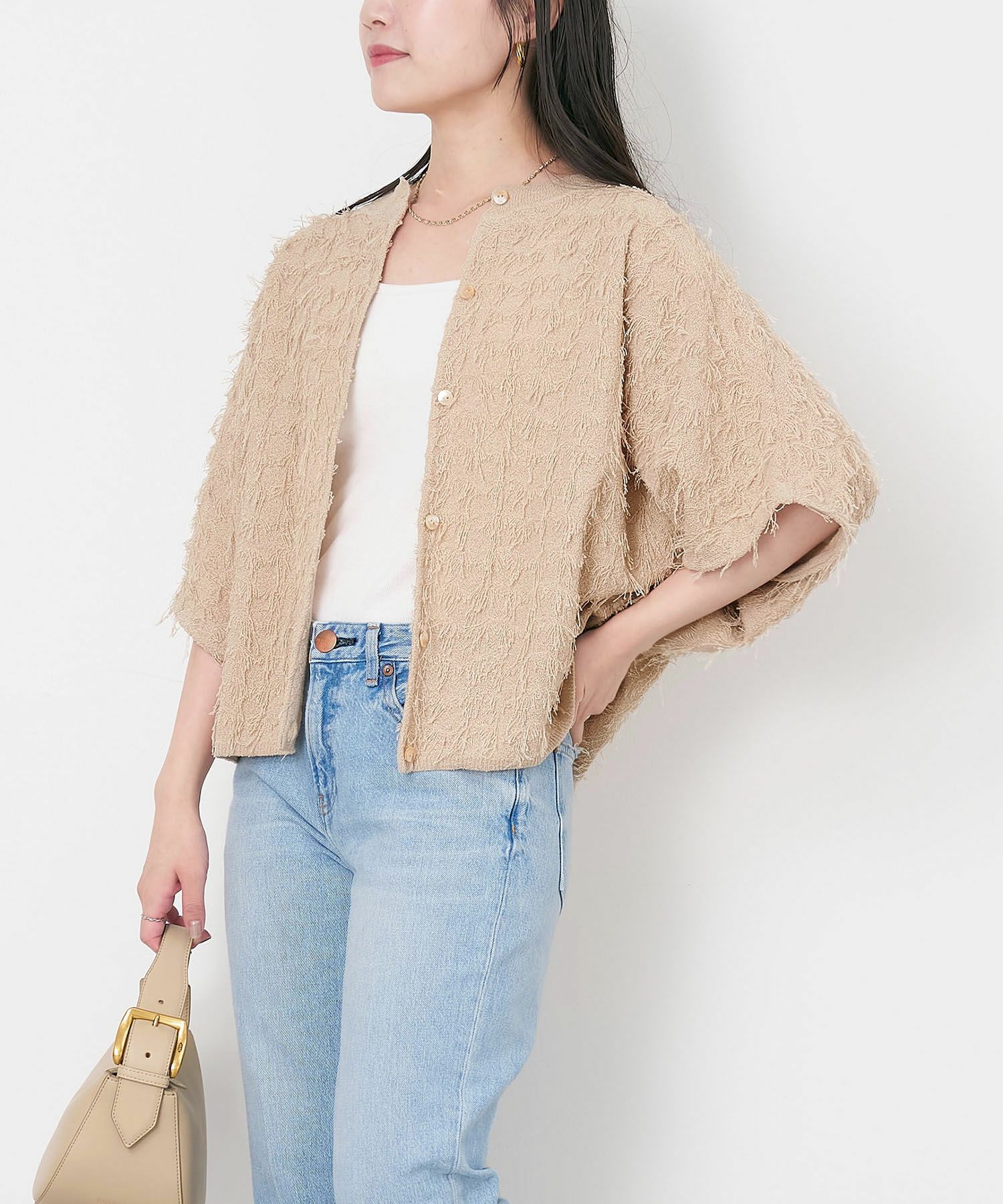 フリンジジャガードボレロ/0125108055 | MICA&DEAL ONLINE STORE