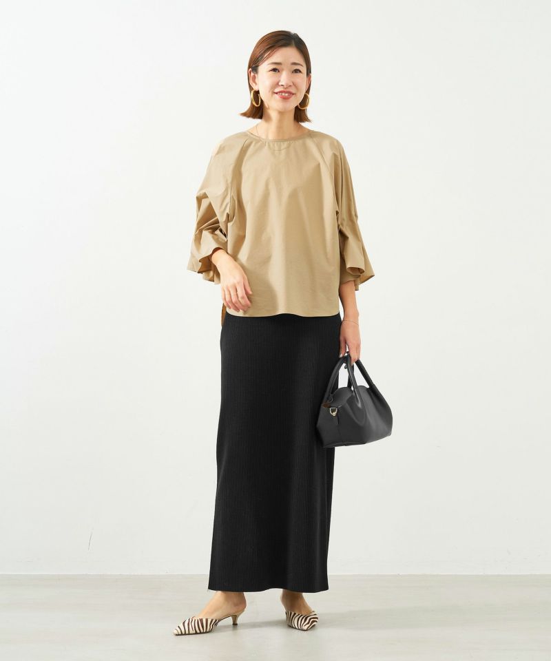 MICA&DEAL クロスタック　ブラウス ブラウン MICA&DEAL ONLINE STORE