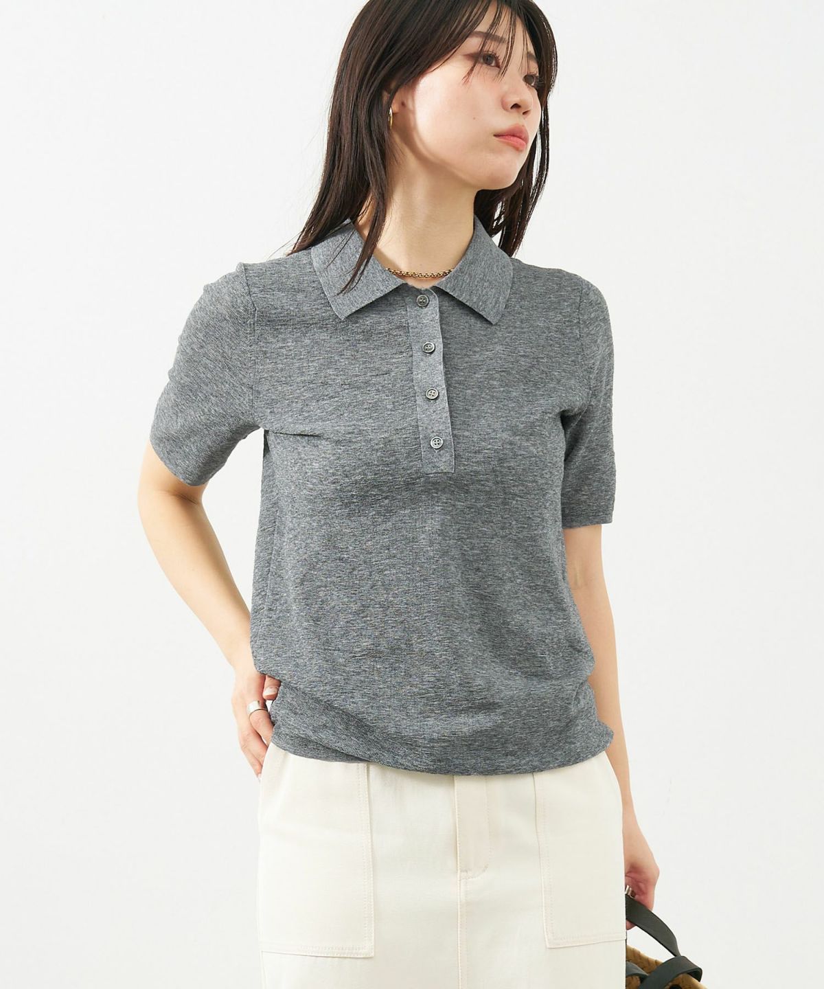 30%off]シアーニットポロシャツ/0125208124 | MICA&DEAL ONLINE