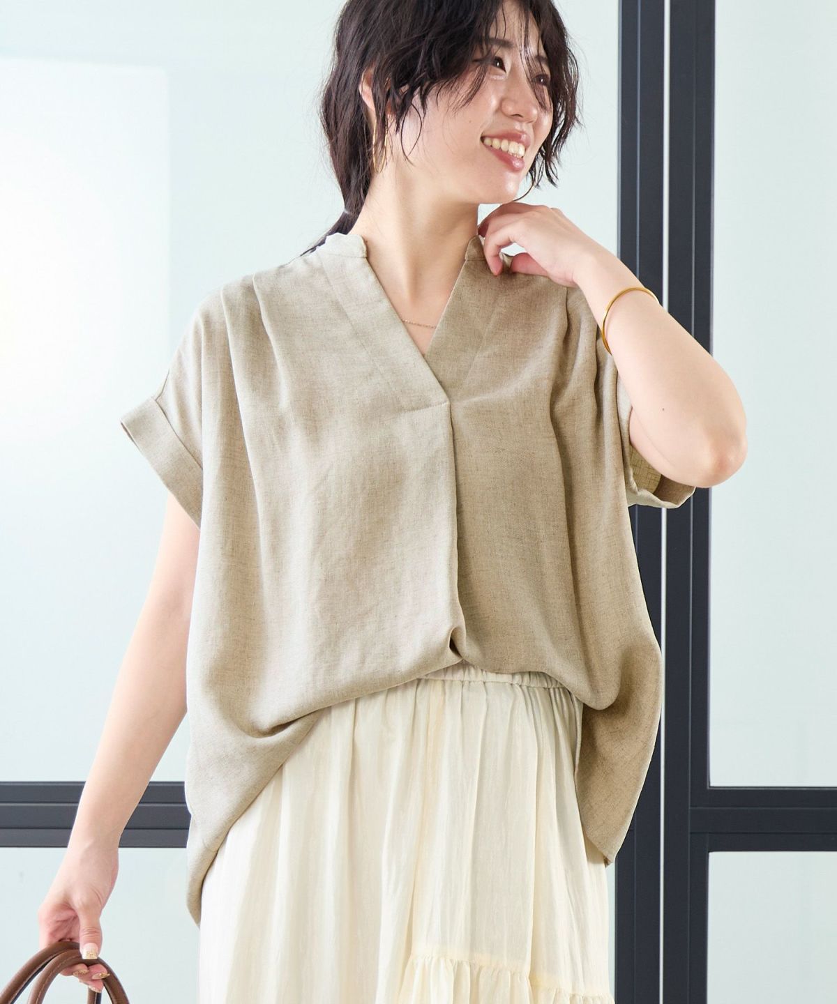 30%off]タックショルダーブラウス/0125201113 | MICA&DEAL