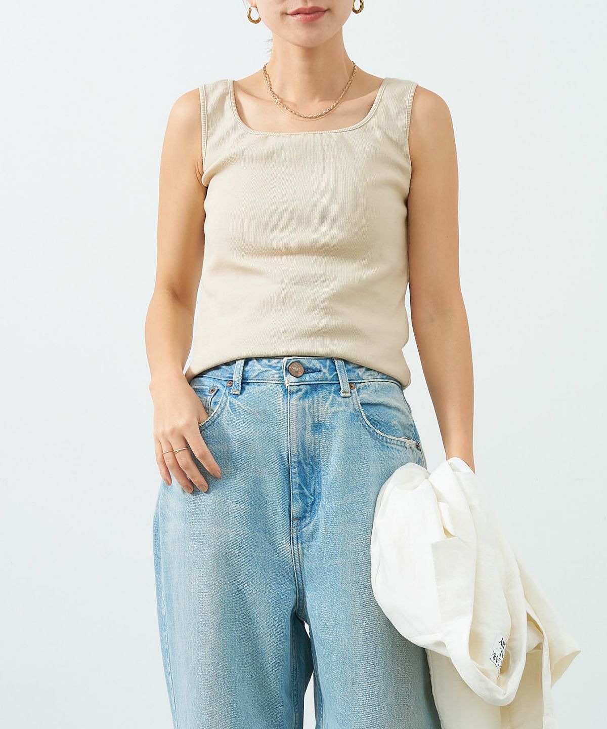 スクエア2WAYタンクトップ/0125209100 | MICA&DEAL ONLINE STORE