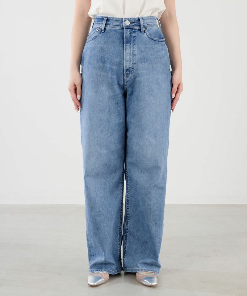YANUK Really Light ルーズストレート'JOAN' ホワイト24 Really Light/Spill Proof ルーズストレート