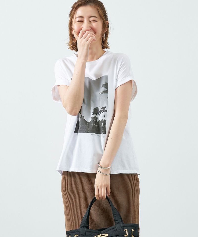 レディース　MICA&DEAL　マイカアンドディール　フォトプリントT-shirt-palm tree　 プリントT　Tシャツ 0125209135 楽天市場】MICA & DEAL(マイカ＆ディール) フォトプリントT