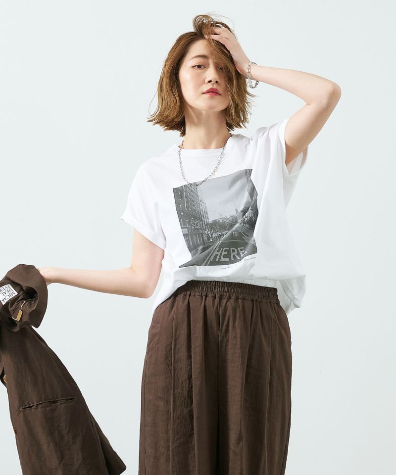 レディース　MICA&DEAL　マイカアンドディール　フォトプリントT-shirt-city　 プリントT　Tシャツ 0125209136 楽天市場】MICA & DEAL(マイカ＆ディール) フォトプリントT