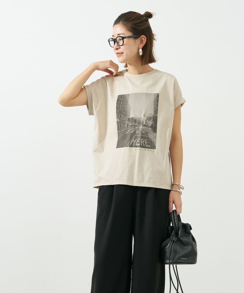 レディース　MICA&DEAL　マイカアンドディール　フォトプリントT-shirt-city　 プリントT　Tシャツ 0125209136 30%off]フォトプリントT-shirt-city/0125209136 | MICA&DEAL