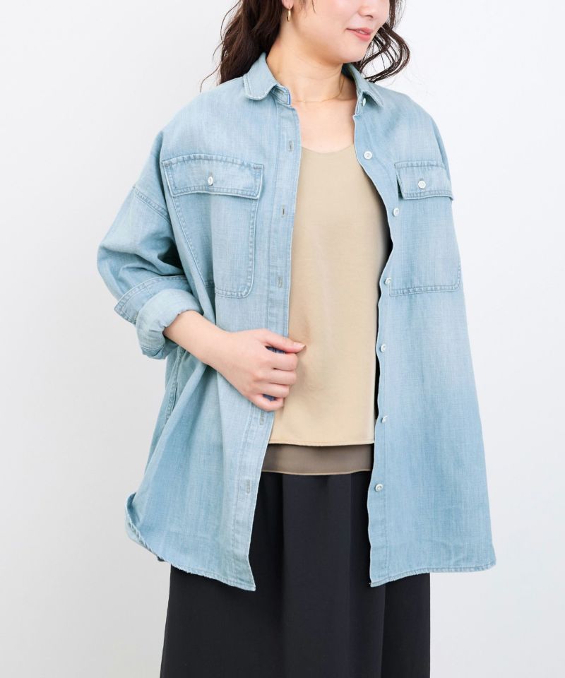 Healthy DENIM】デニムシャツ-Brezzy Almond/0325101011