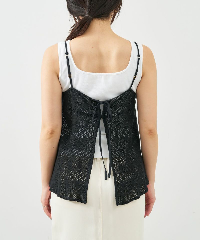 50%off]インドレースバックリボンキャミソール/0125201147