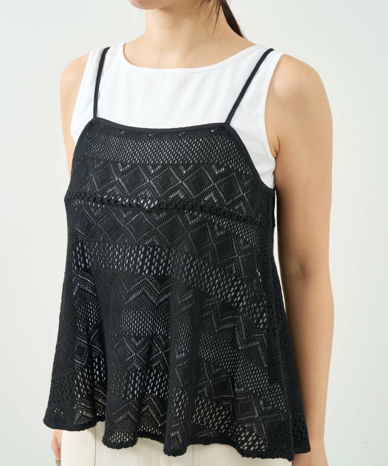 50%off]インドレースバックリボンキャミソール/0125201147