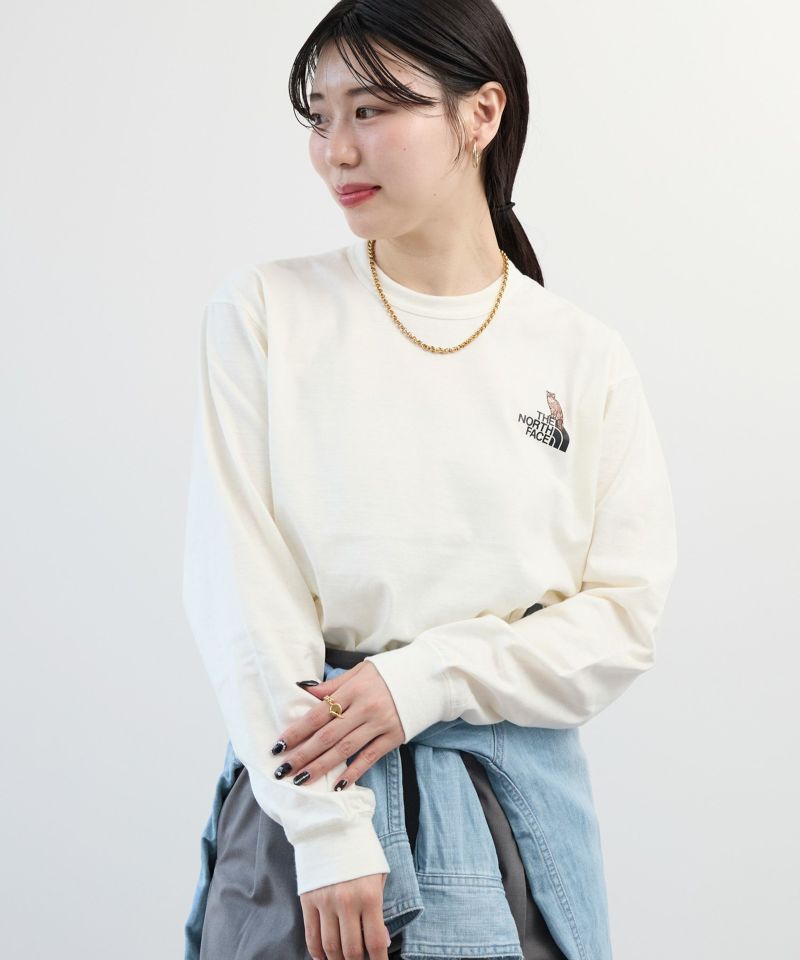 THE NORTH FACE】ロングスリーブズーピッカーT-shirt-S/S Zoo