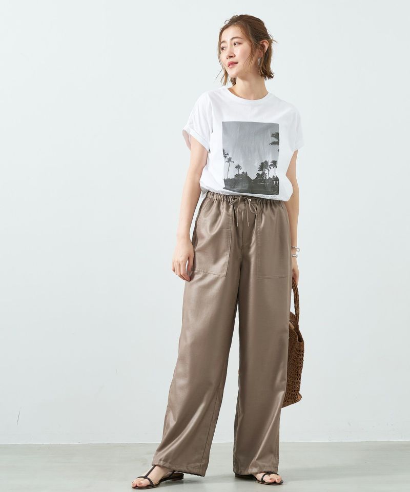 50%off]接触冷感-ツイルパラシュートパンツ/0125203152