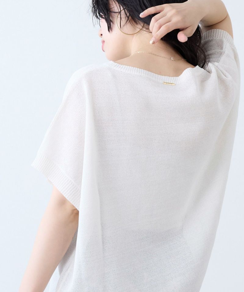30%off]シアーハーフスリーブニット/0125208184 | MICA&DEAL