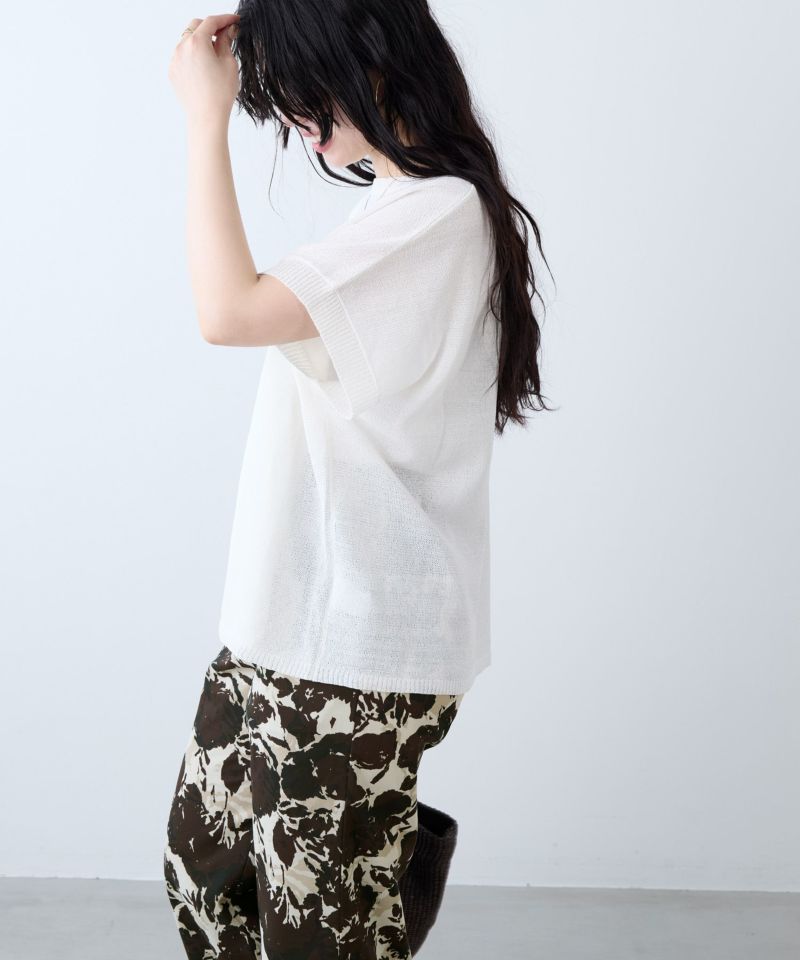 30%off]シアーハーフスリーブニット/0125208184 | MICA&DEAL