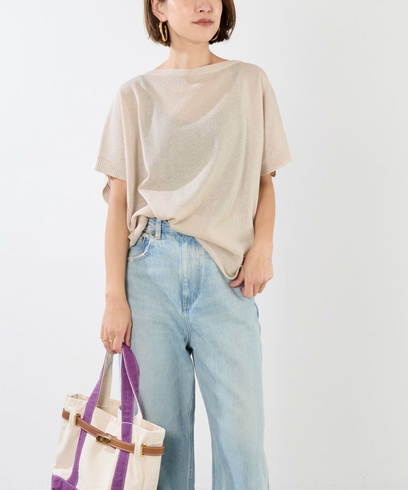 【セール/20%OFF】MICA&DEAL マイカアンドディール シアーハーフスリーブニット プルオーバー 0125208184 レディース【SALE】【返品・交換不可】 30%off]シアーハーフスリーブニット/0125208184 | MICA&DEAL