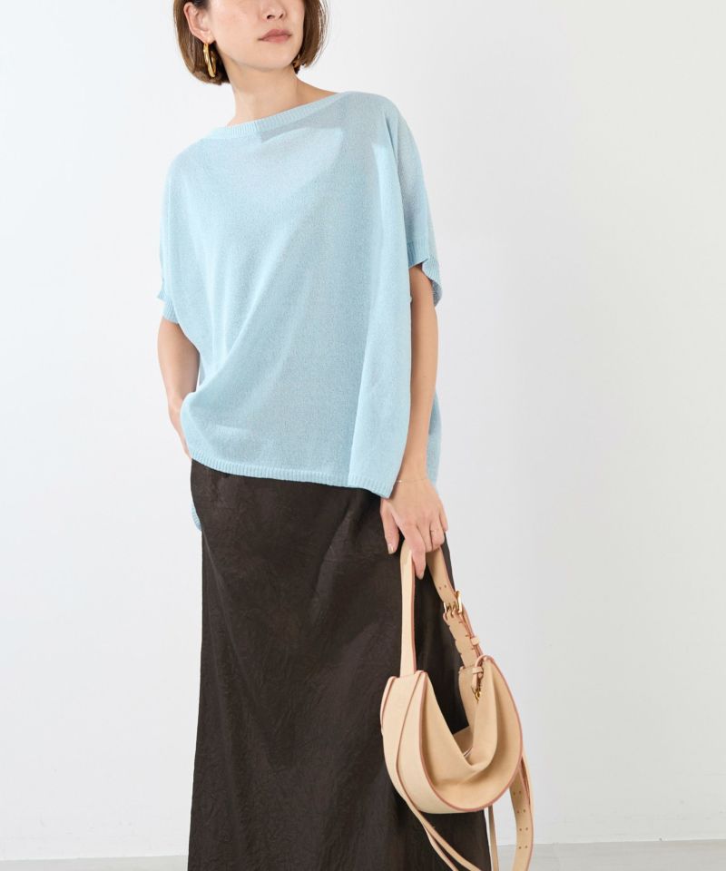 30%off]シアーハーフスリーブニット/0125208184 | MICA&DEAL