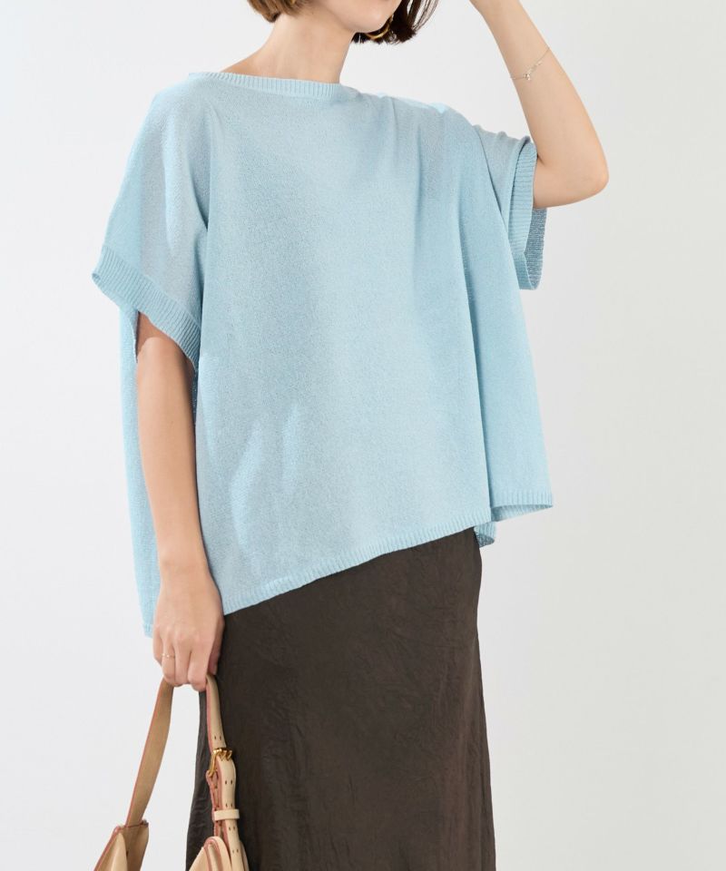 30%off]シアーハーフスリーブニット/0125208184 | MICA&DEAL