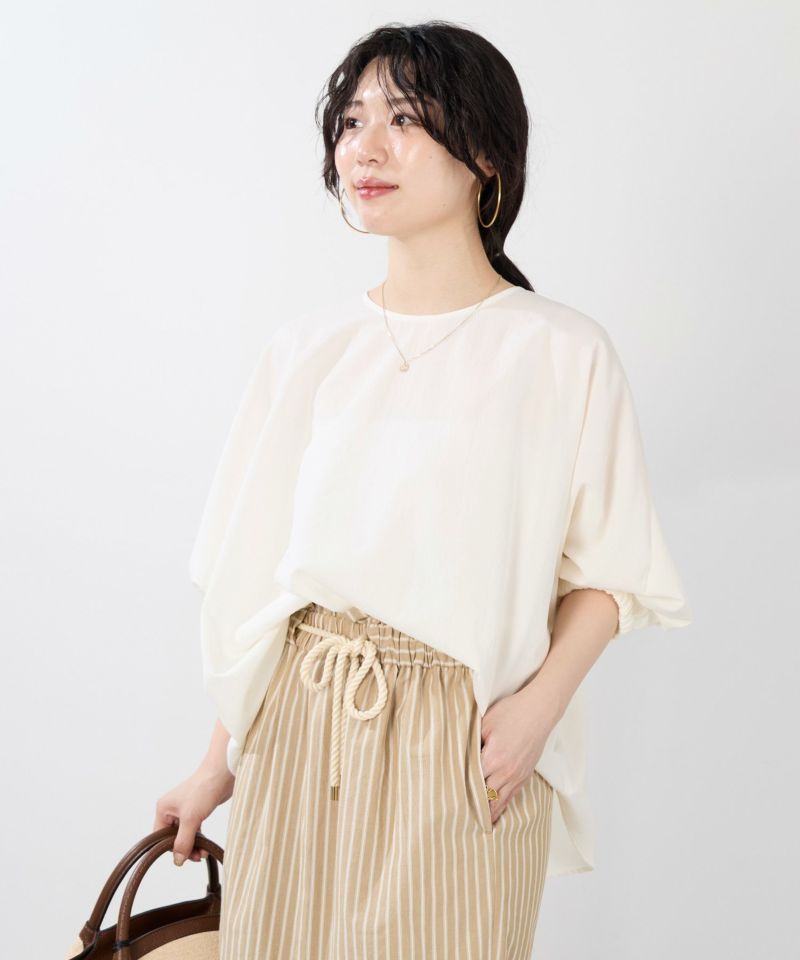 30%off]ギャザースリーブブラウス/0125201186 | MICA&DEAL