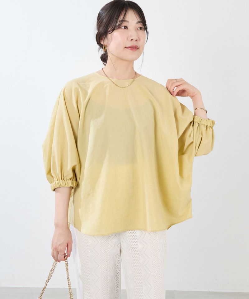 30%off]ギャザースリーブブラウス/0125201186 | MICA&DEAL
