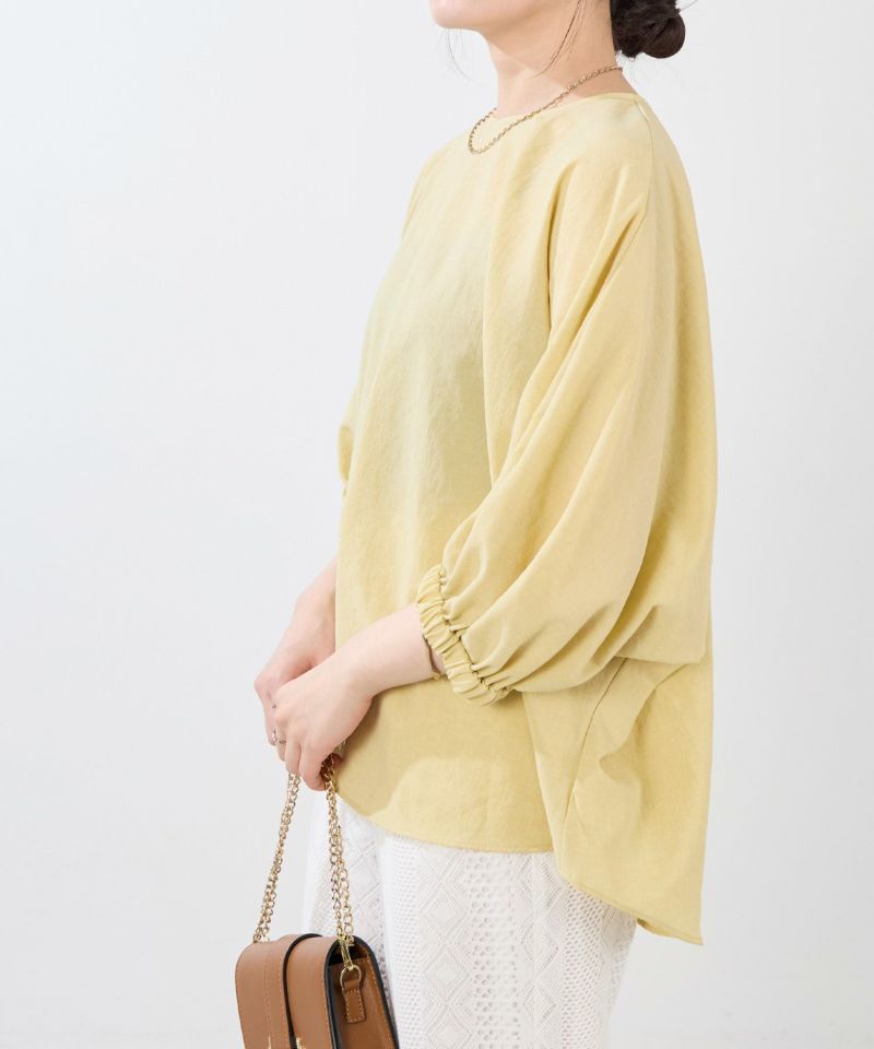 定価2万.美品☆マルティニーク ギャザースリーブ ボトルネックブラウス 後ボタン 30%off]ギャザースリーブブラウス/0125201186 | MICA&DEAL