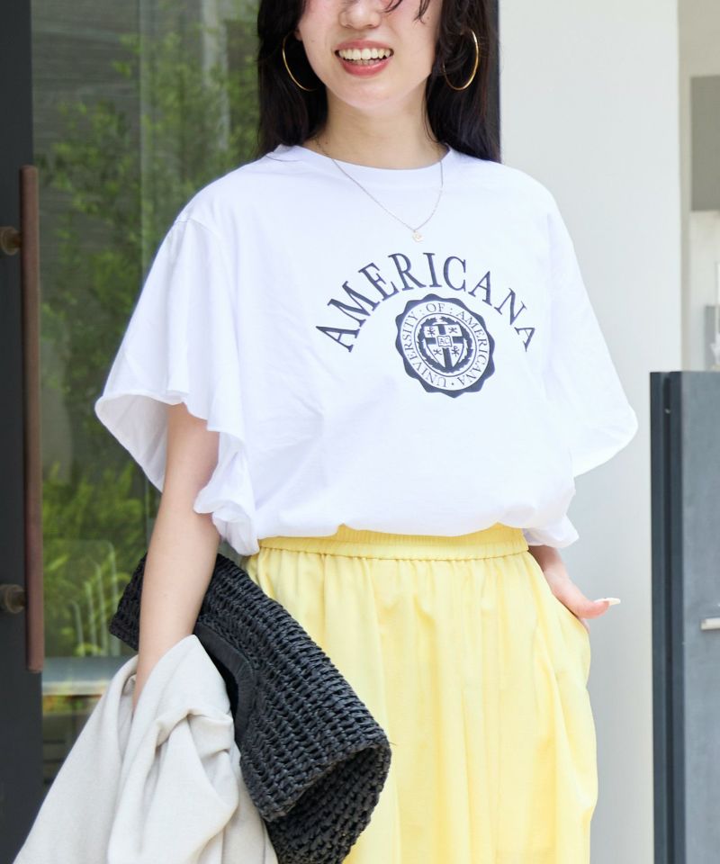 AMERICANA×MICA&DEAL】ロゴフリルT-shirt/012520911101
