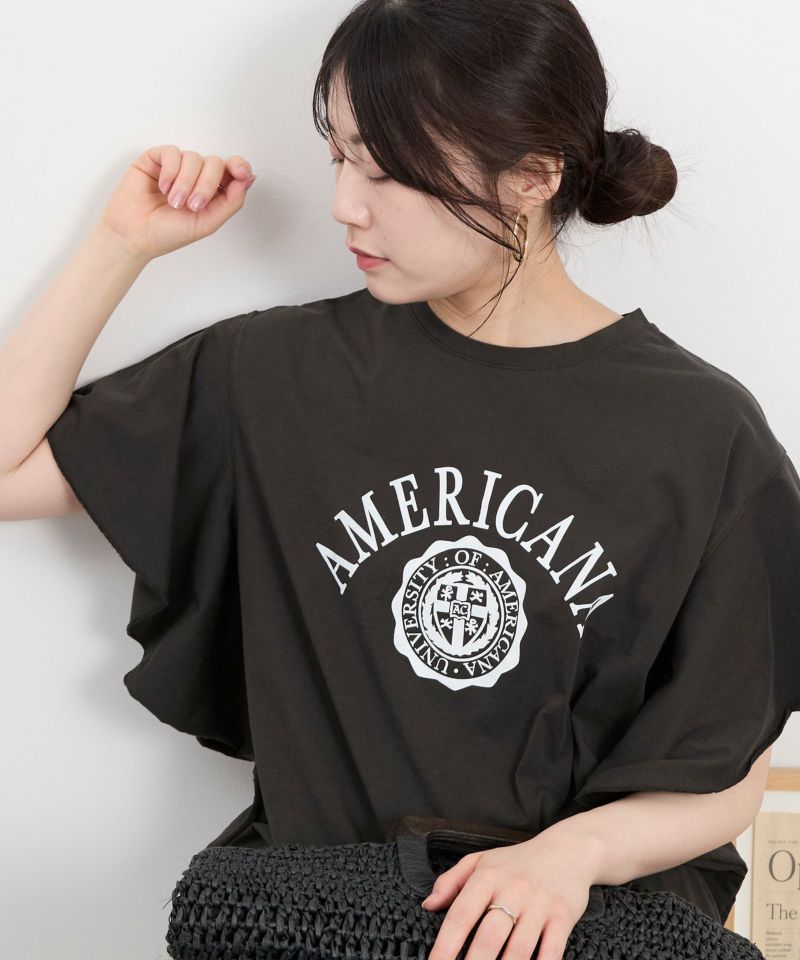 AMERICANA ✕MICA＆DEAL MICANAＴシャツ　黒 AMERICANA × MICA&DEAL】大人気別注アイテム☆ | MICA&DEAL