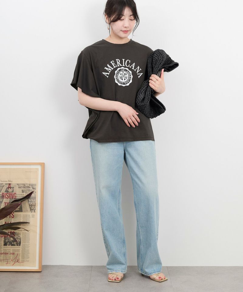 【タグ付き新品】AMERICANA × MICA&DEAL ロゴTシャツ AMERICANA×MICA&DEAL】ロゴフリルT-shirt/012520911101