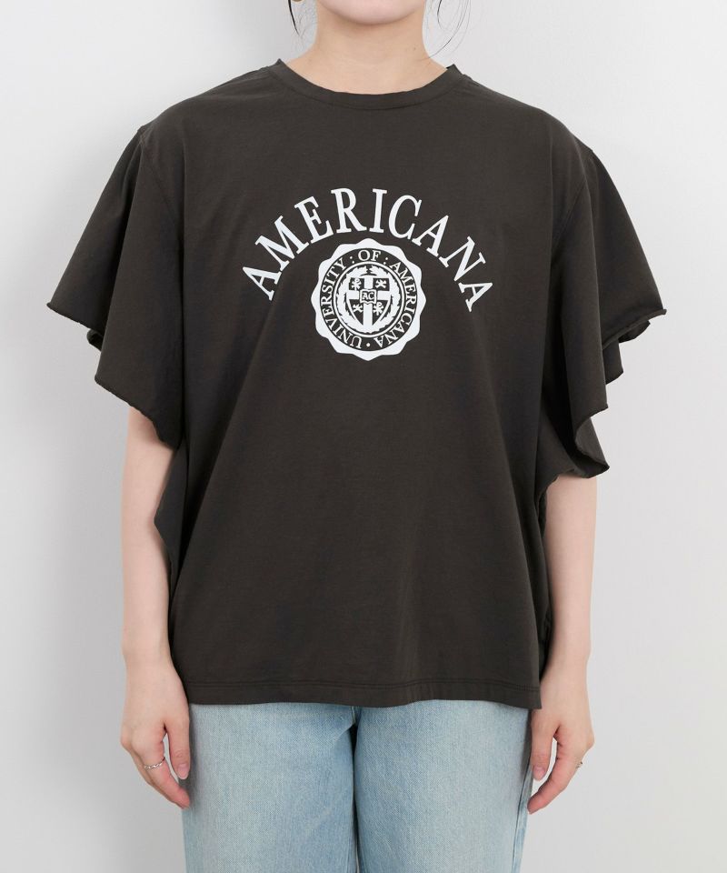 AMERICANA×MICA&DEAL】ロゴフリルT-shirt/012520911101