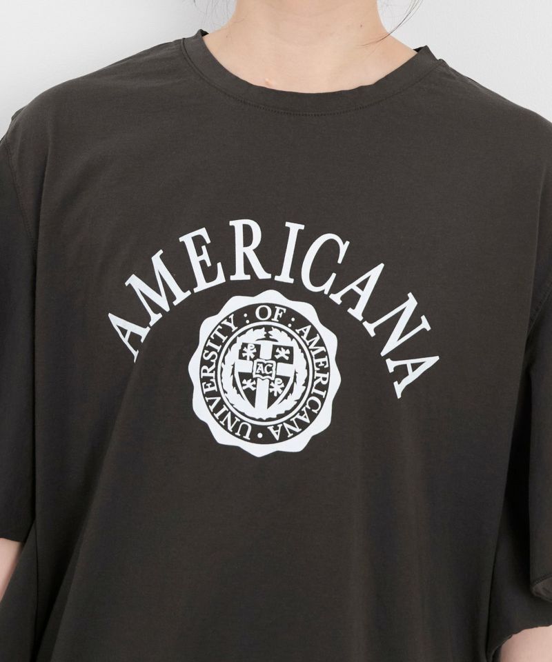 AMERICANA ✕MICA＆DEAL MICANAＴシャツ　黒 MICA & DEAL(マイカ アンド ディール)の【HPS別注】”AMERICANA