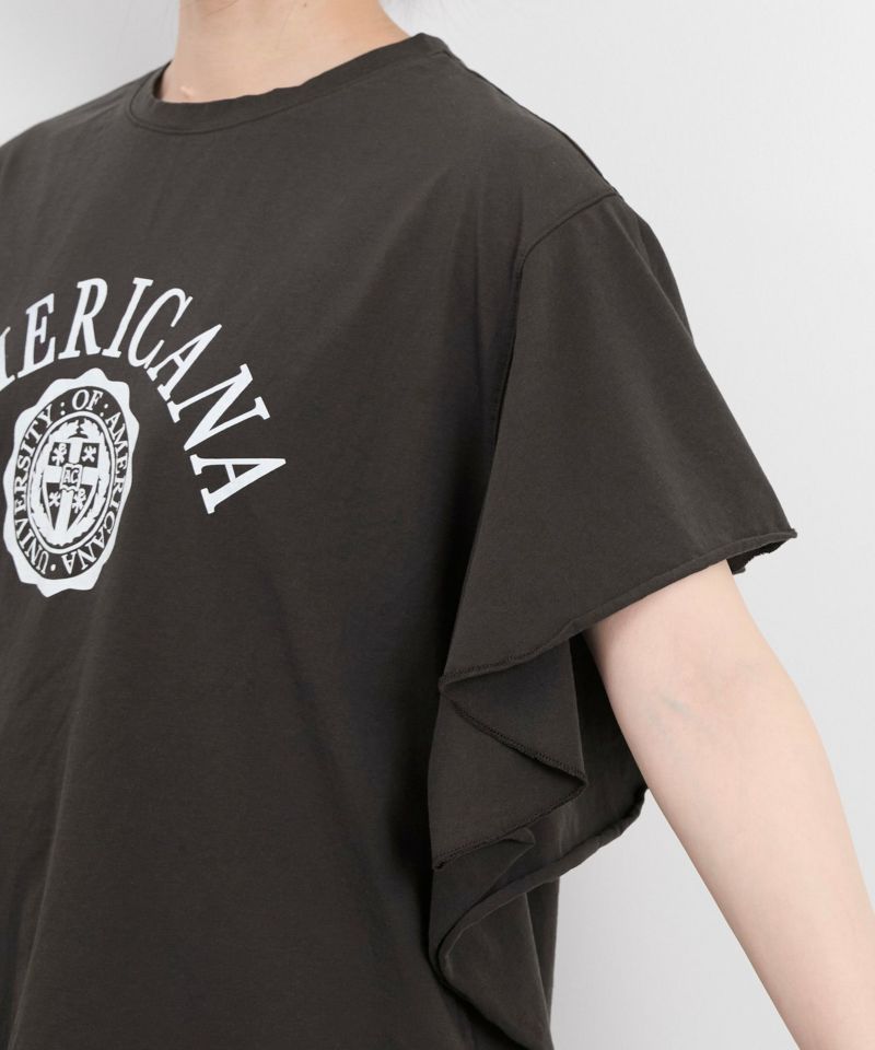 AMERICANA×MICA&DEAL】ロゴフリルT-shirt/012520911101