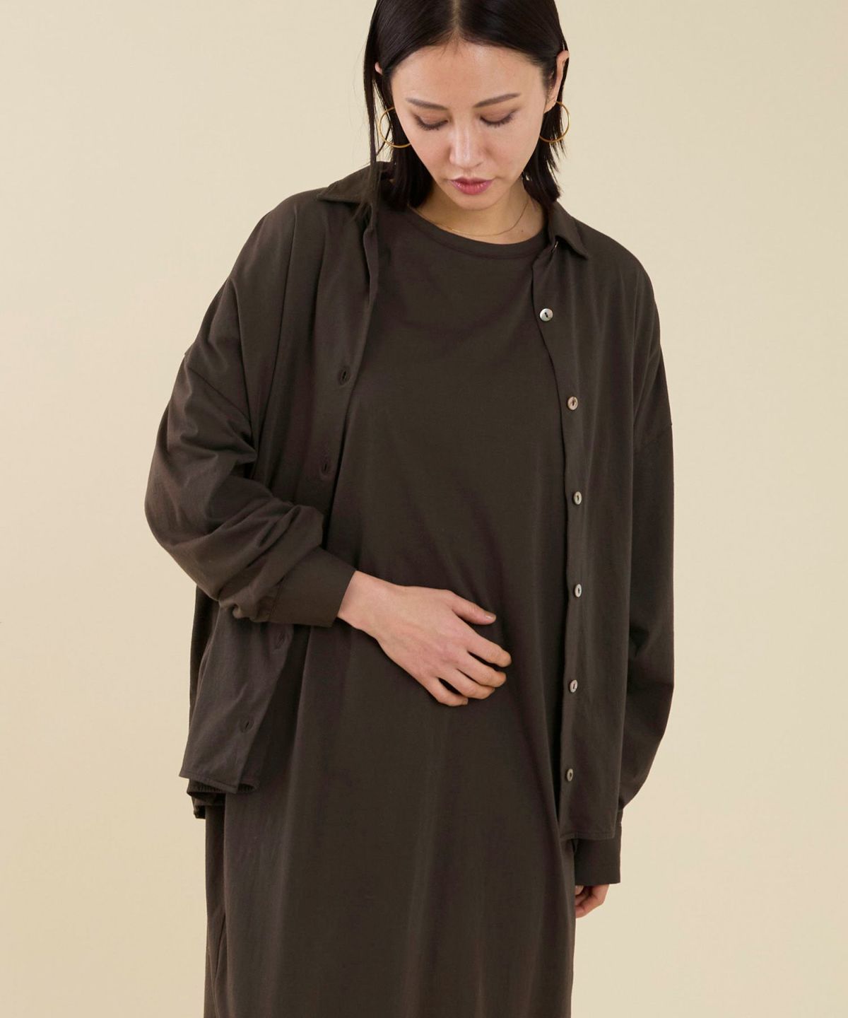 トップス miies miim ONION GATHER DESIGN BLOUSE Cotton Voile Pin Tuck Long Sleeve Blouse | Pasand by ne