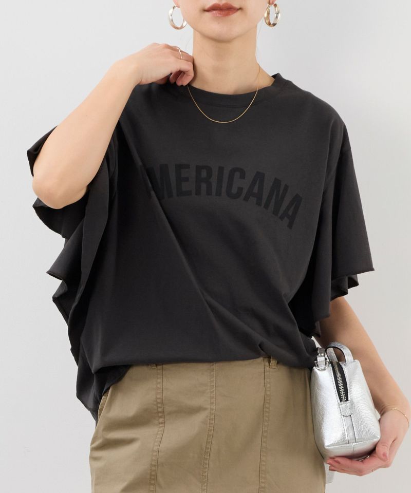 AMERICANA×MICA&DEAL】15th ANNIVERSARY フリルスリーブT-shirt